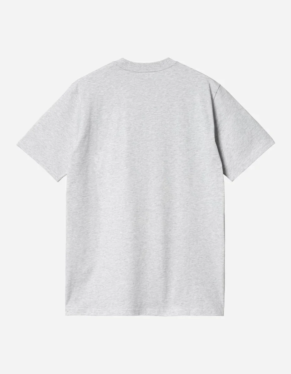 Camiseta CARHARTT WIP SCRIPT - Ash Heather / Graphite - Imagen 6