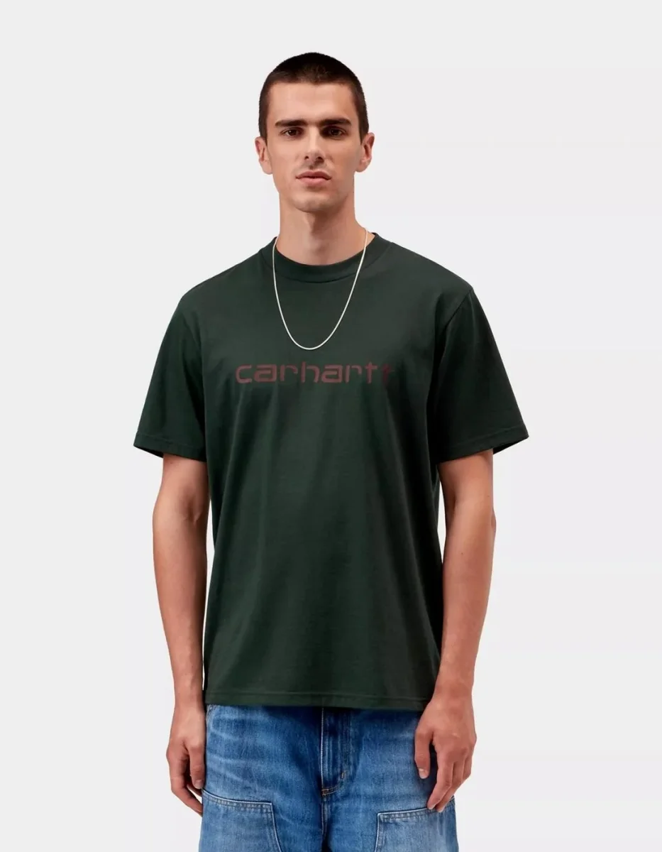 Camiseta CARHARTT WIP SCRIPT - Dark Scarab / Palisander