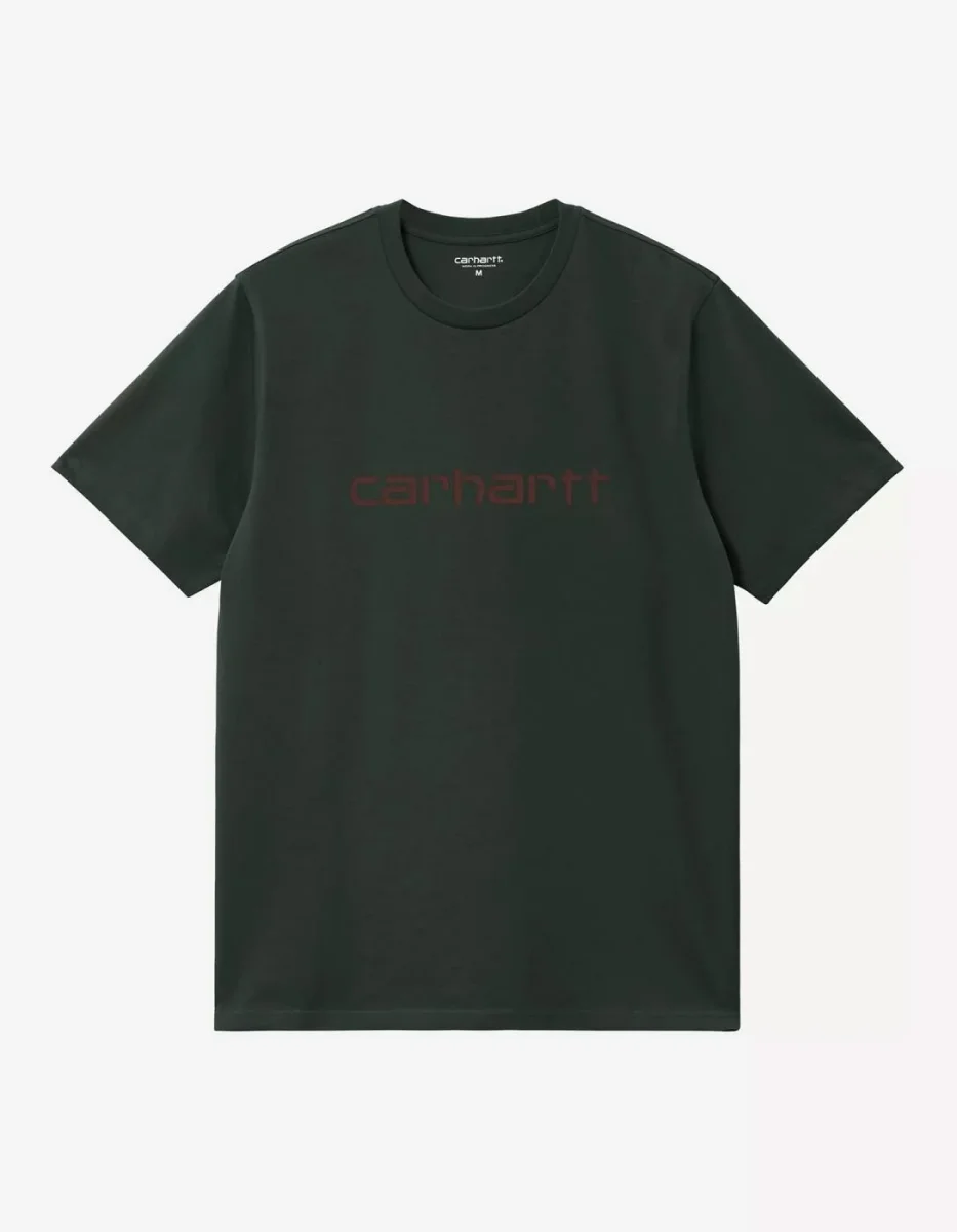 Camiseta CARHARTT WIP SCRIPT - Dark Scarab / Palisander - Imagen 4