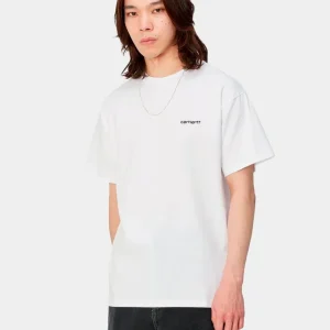 Camiseta CARHARTT WIP SCRIPT EMBROIDERY - White/Black