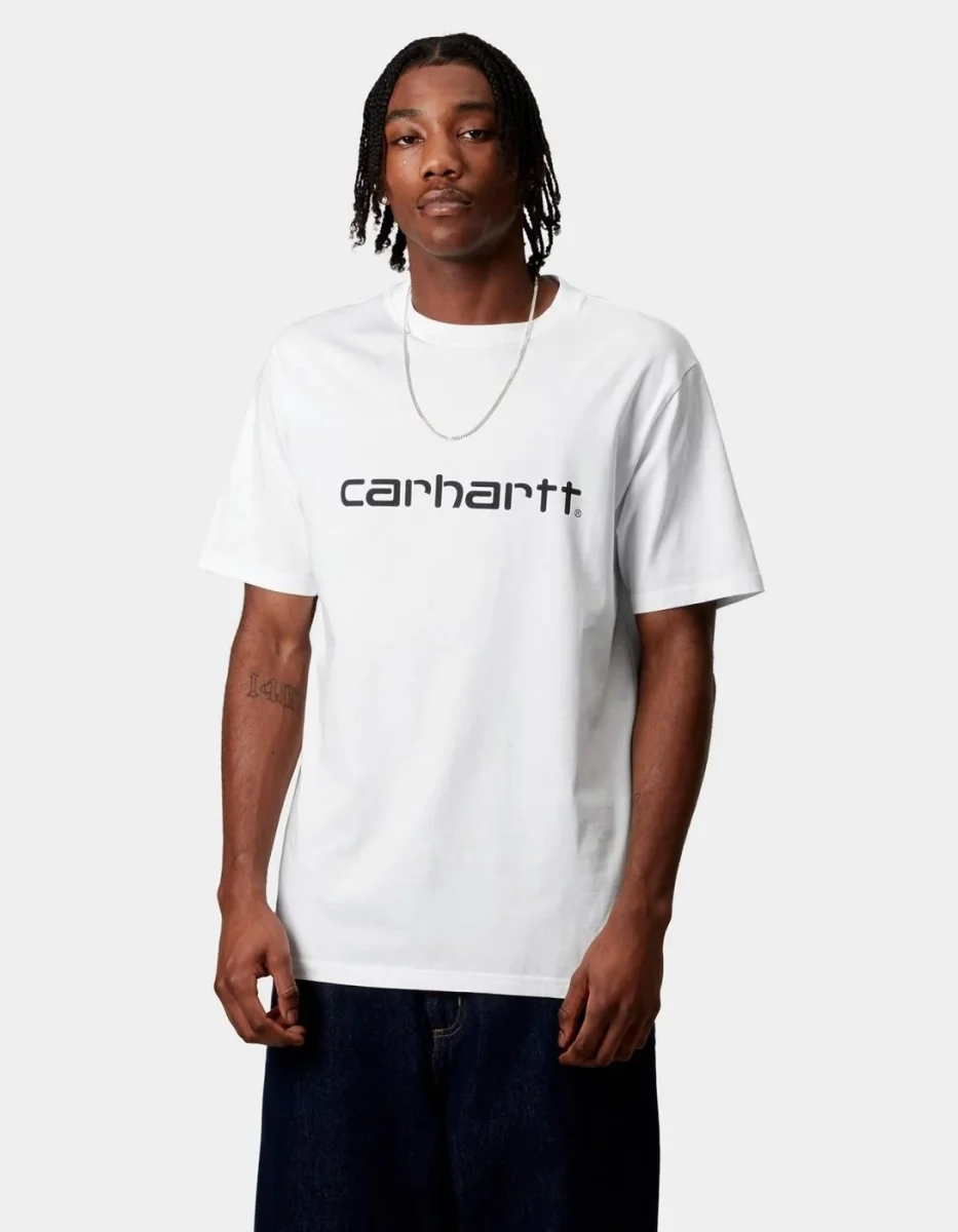 Camiseta CARHARTT WIP SCRIPT - White / Black - Imagen 2