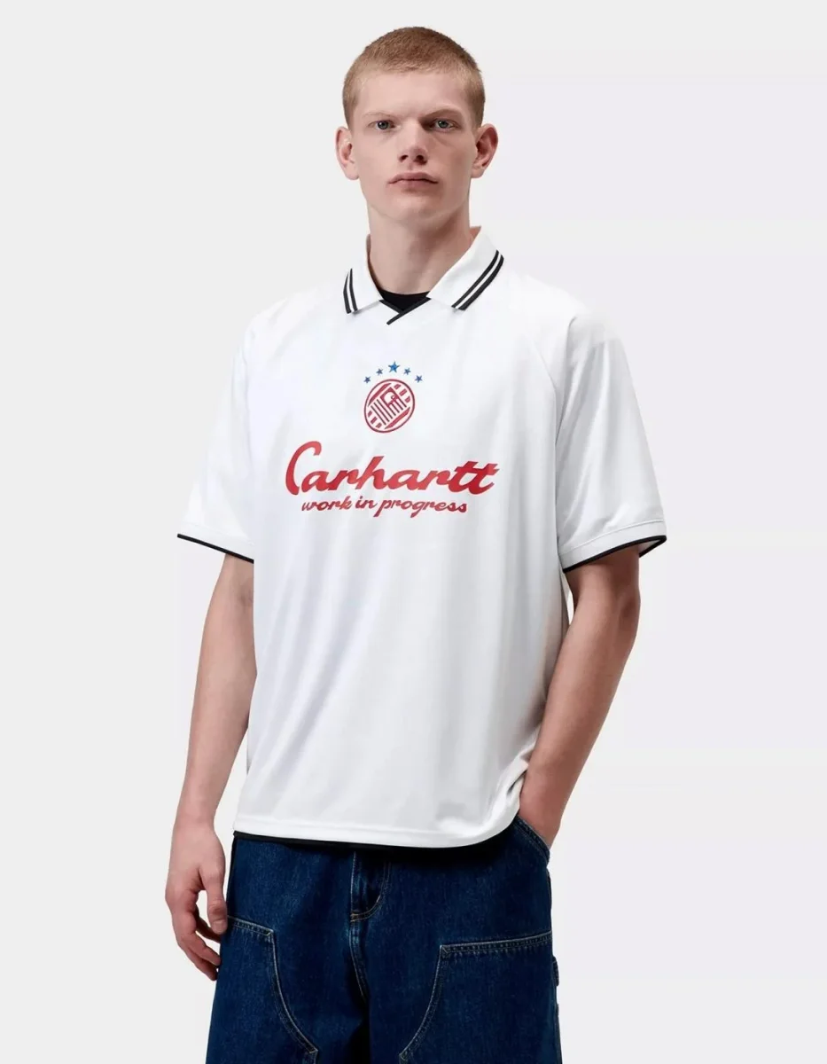Camiseta CARHARTT WIP TERRACE FOOTBALL - White - Imagen 2