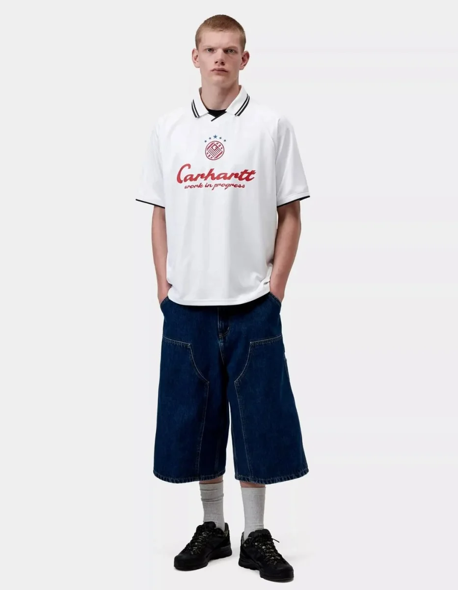 Camiseta CARHARTT WIP TERRACE FOOTBALL - White - Imagen 4