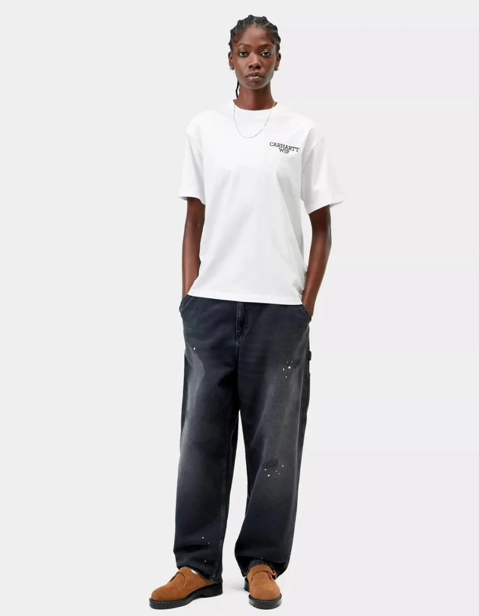 Camiseta CARHARTT WIP W' HUGGING CATS - White - Imagen 4