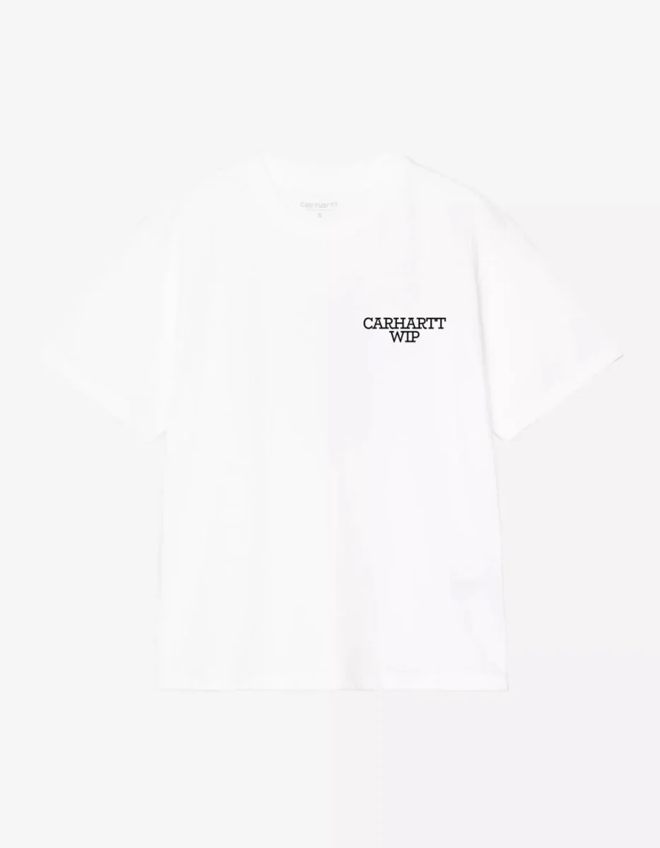 Camiseta CARHARTT WIP W' HUGGING CATS - White - Imagen 6