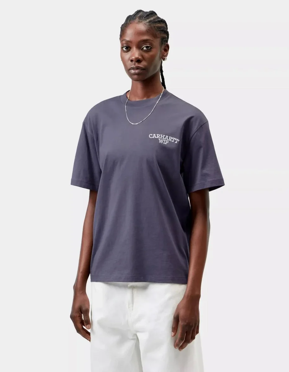Camiseta CARHARTT WIP W' HUGGING CATS - Shady Purple - Imagen 3