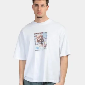 Camiseta CROPPED PAWS & RELAX - White