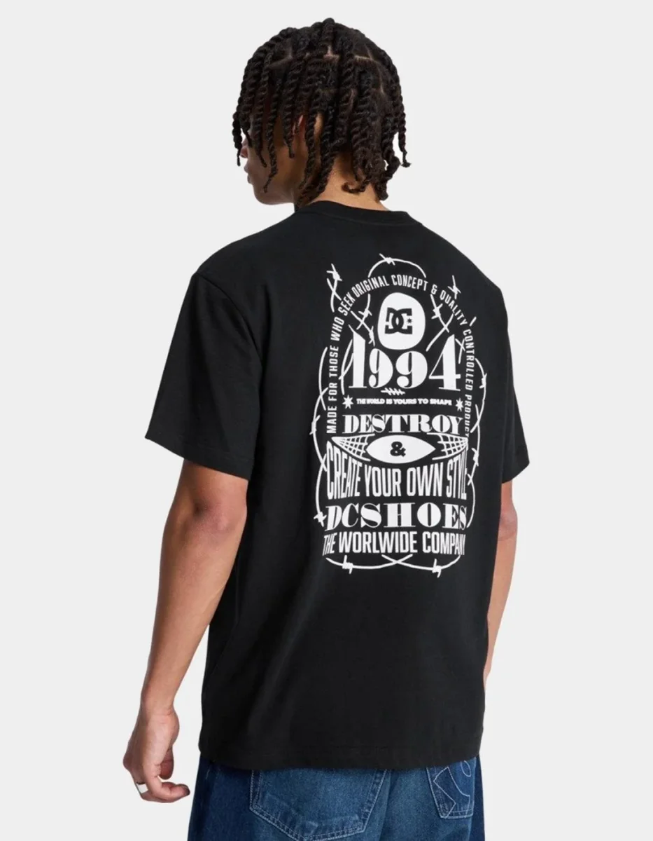 Camiseta DC SHOES SHAPE OR DESTROY - Black - Imagen 2