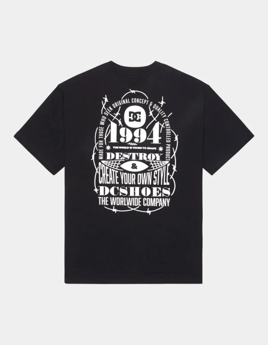 Camiseta DC SHOES SHAPE OR DESTROY - Black - Imagen 6