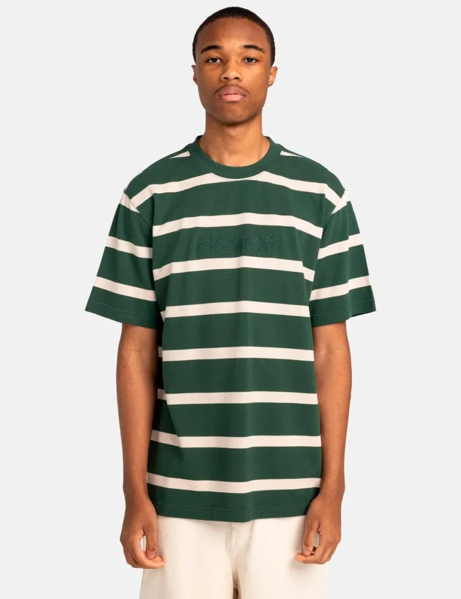 Camiseta ELEMENT YACHT CLUB - Oat Milk/Jungle Green
