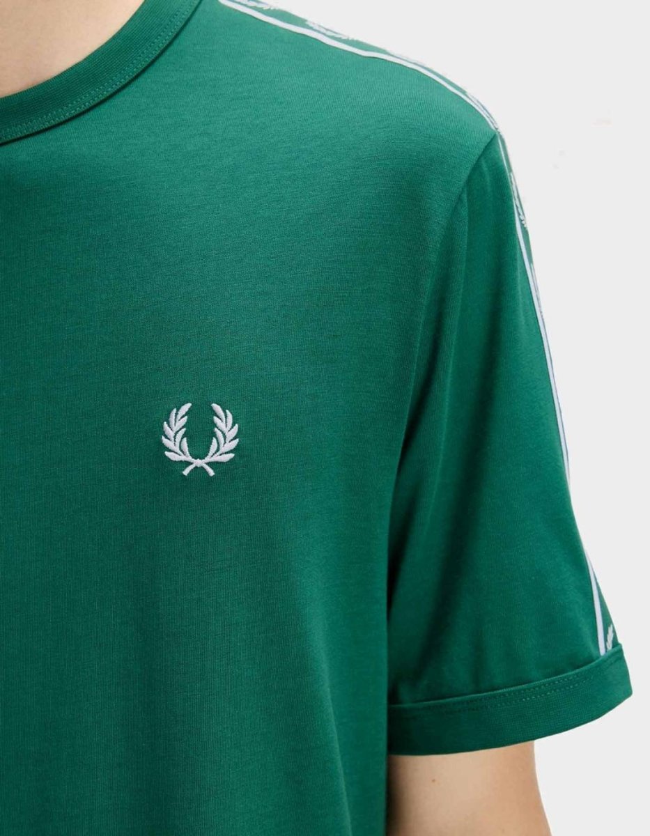 Camiseta FRED PERRY CONTRAST TAPE RINGER - Sport Green - Imagen 7