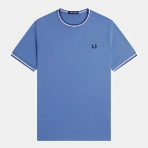 Camiseta FRED PERRY M1588 - Ace Blue/Snow White/Tennis Blue