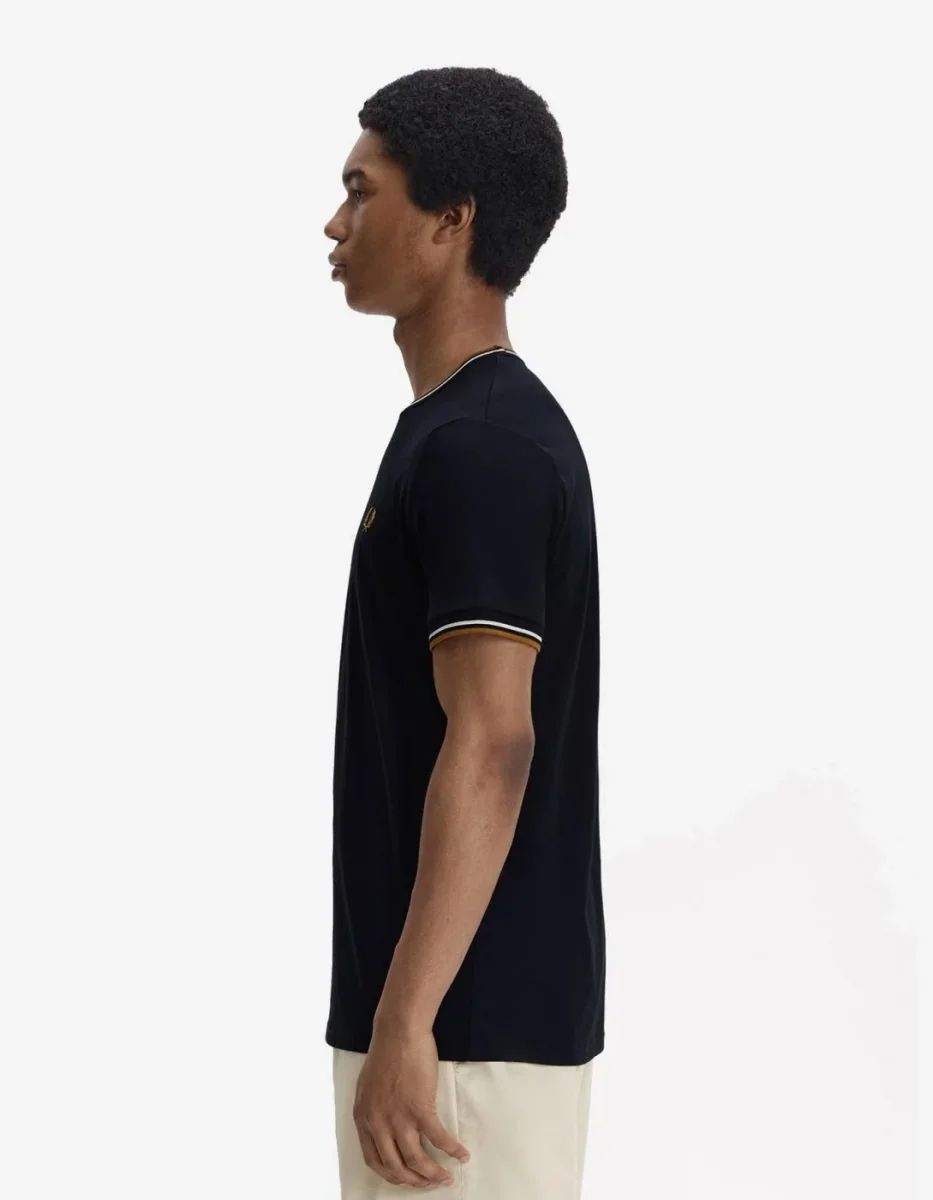 Camiseta FRED PERRY M1588 - Black - Imagen 3