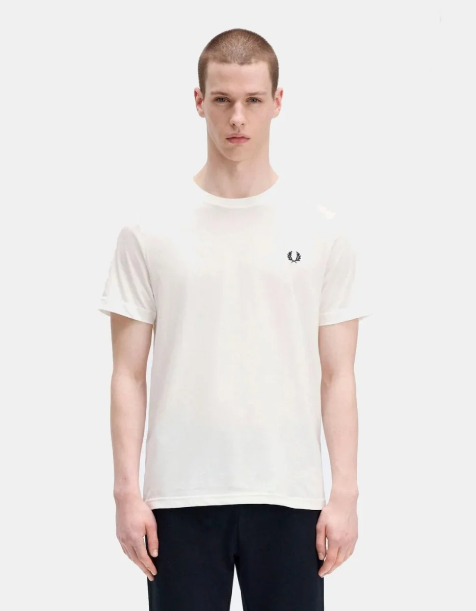 Camiseta FRED PERRY M1600 - Snow White - Imagen 2