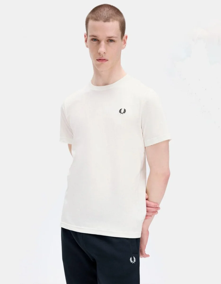 Camiseta FRED PERRY M1600 - Snow White - Imagen 5