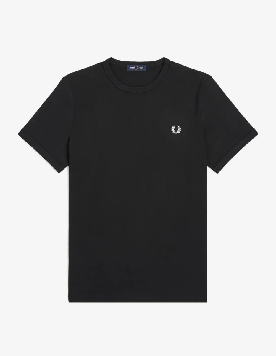 Camiseta FRED PERRY M3519 - Black - Imagen 3