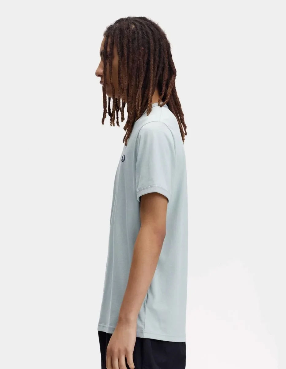 Camiseta FRED PERRY M3519 - Silver Blue - Imagen 3
