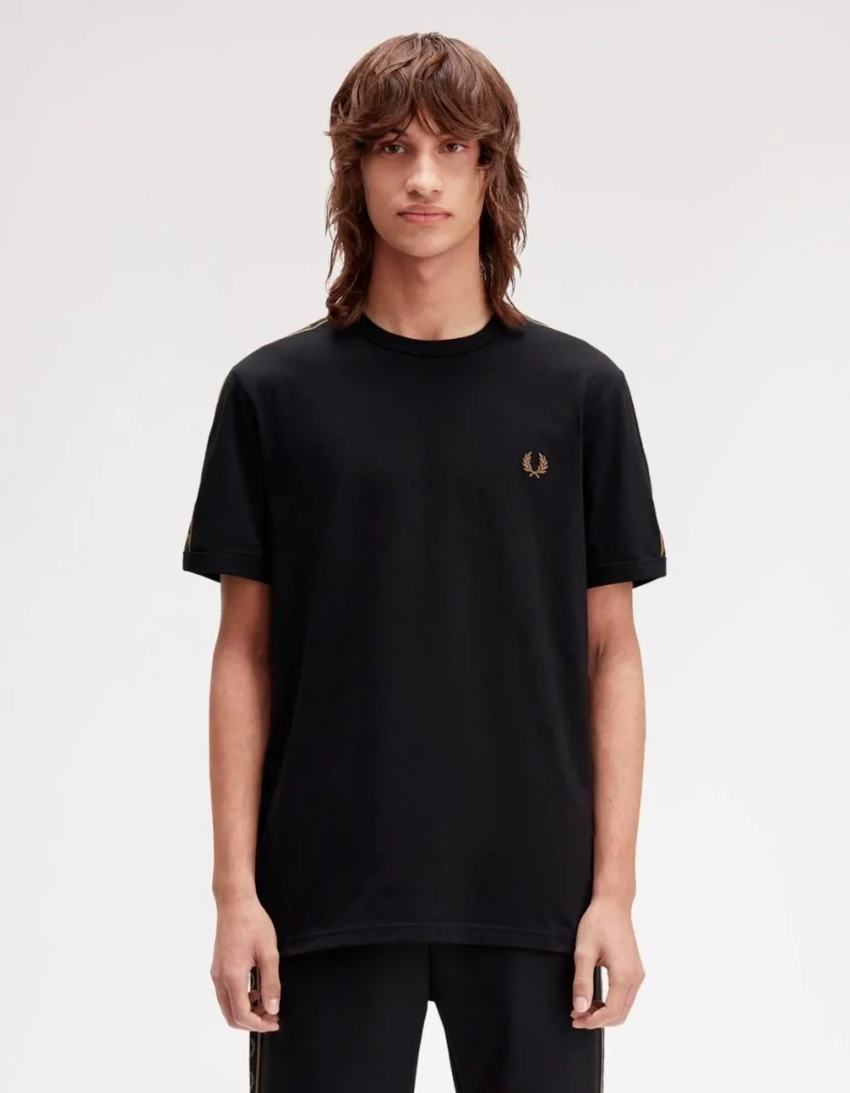 Camiseta FRED PERRY M4613 - Black/Shadedston
