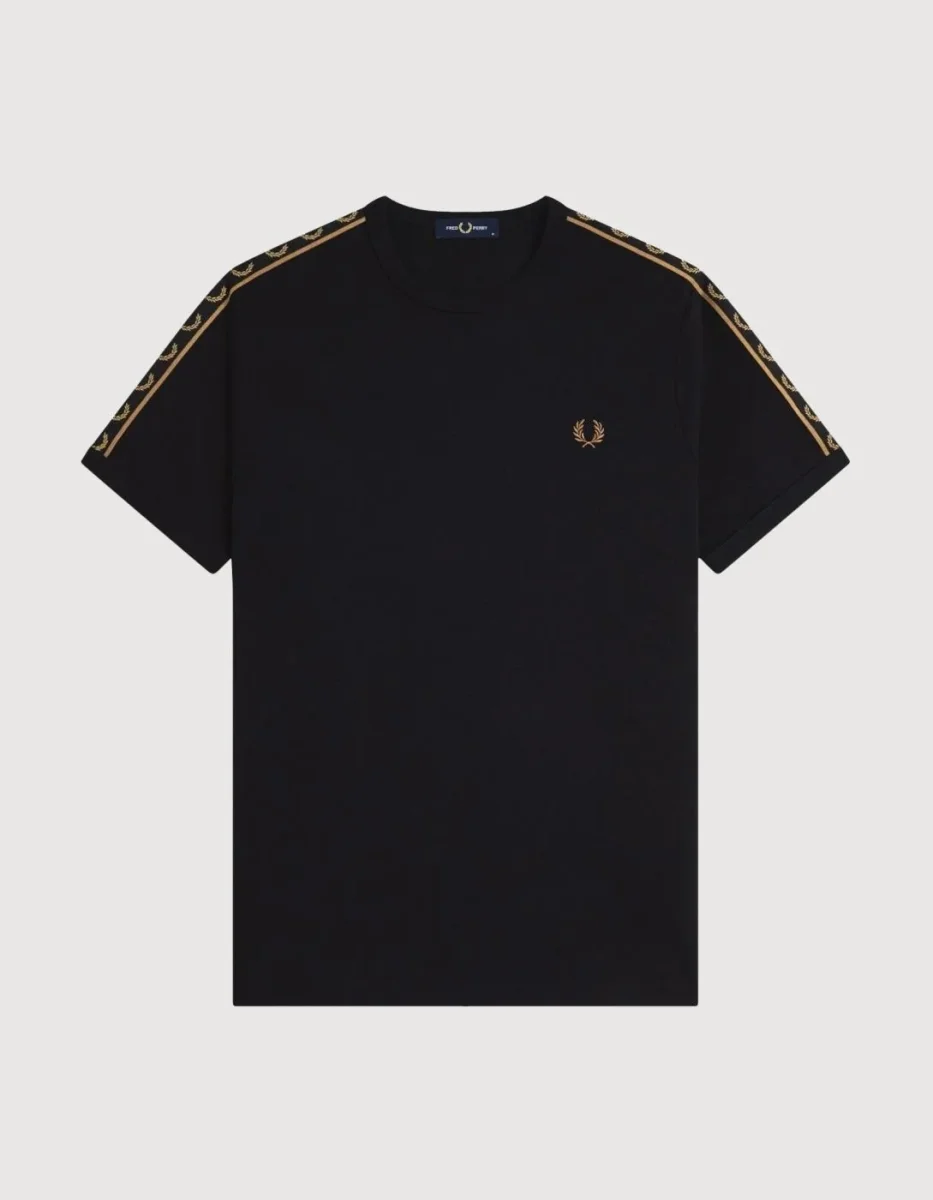 Camiseta FRED PERRY M4613 - Black/Shadedston - Imagen 7
