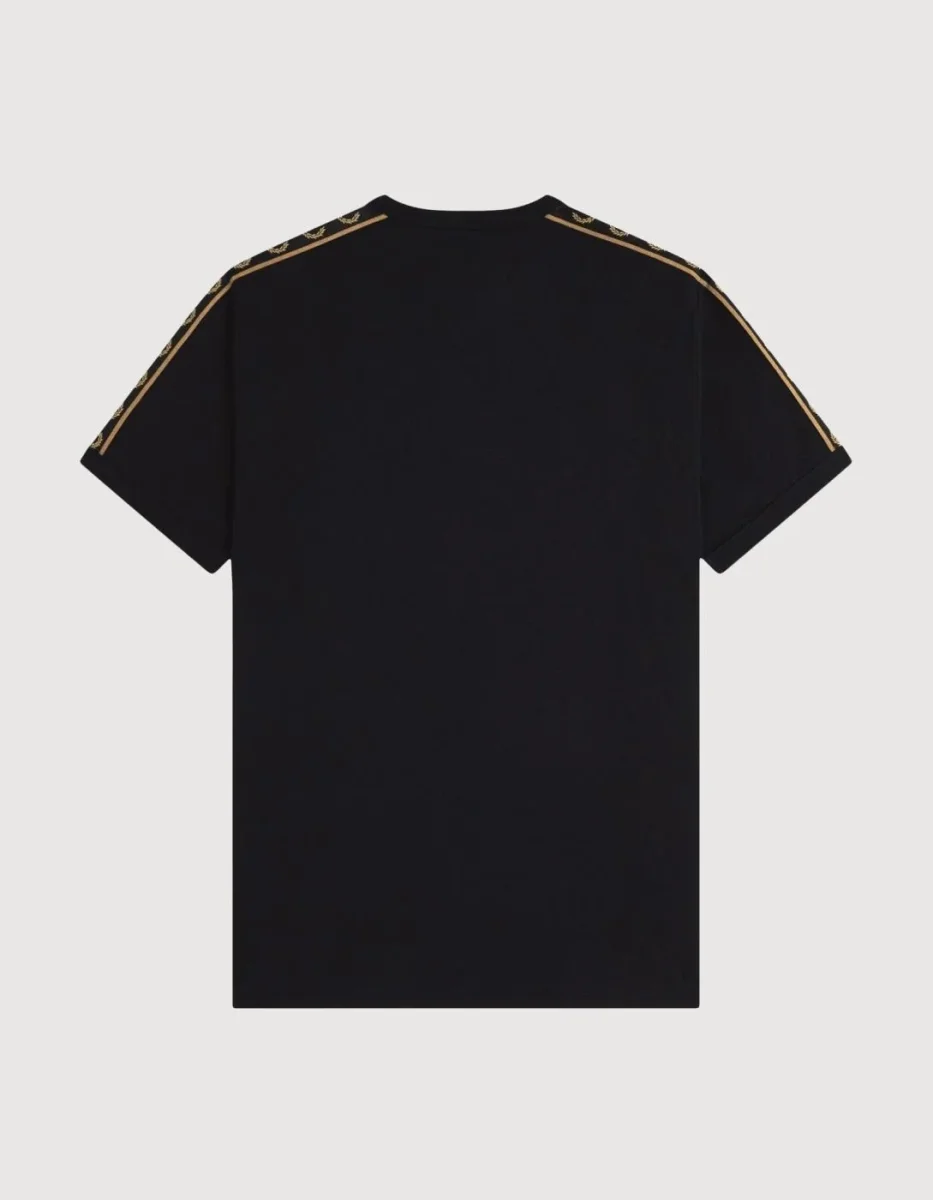 Camiseta FRED PERRY M4613 - Black/Shadedston - Imagen 8