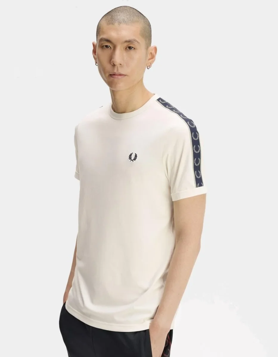 Camiseta FRED PERRY M4613 - Ecru - Imagen 5