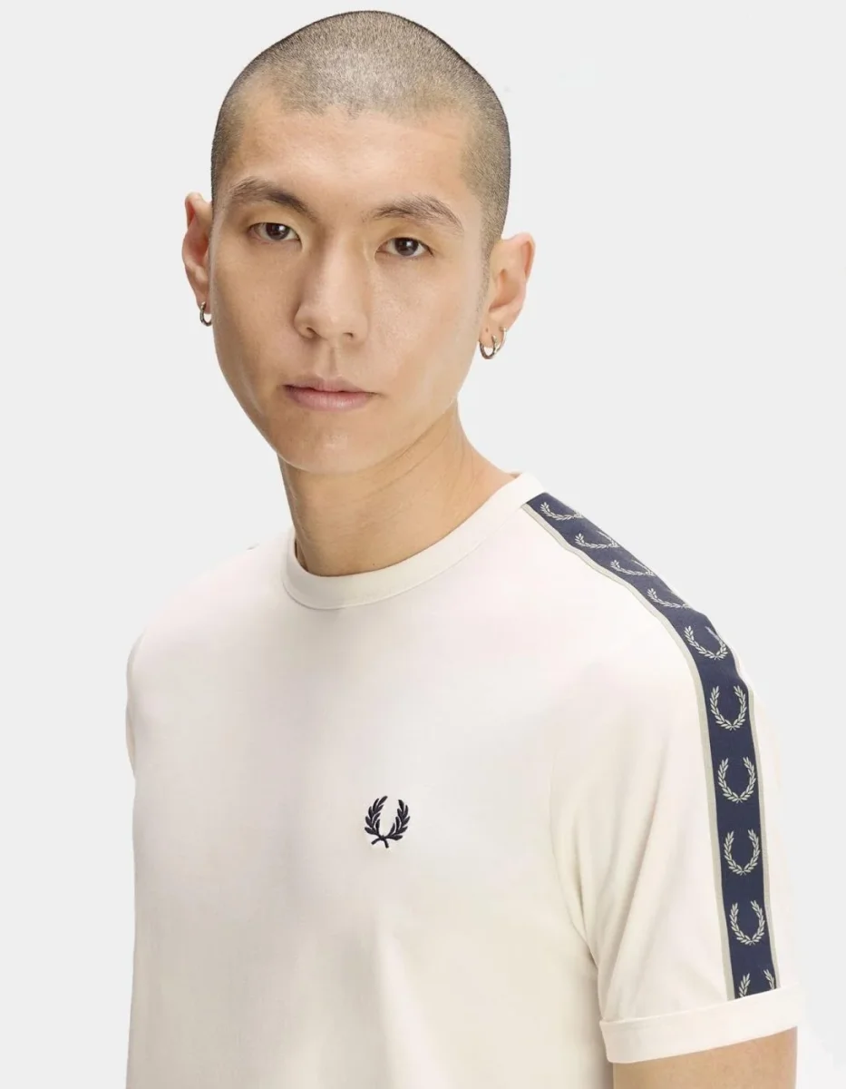 Camiseta FRED PERRY M4613 - Ecru - Imagen 7
