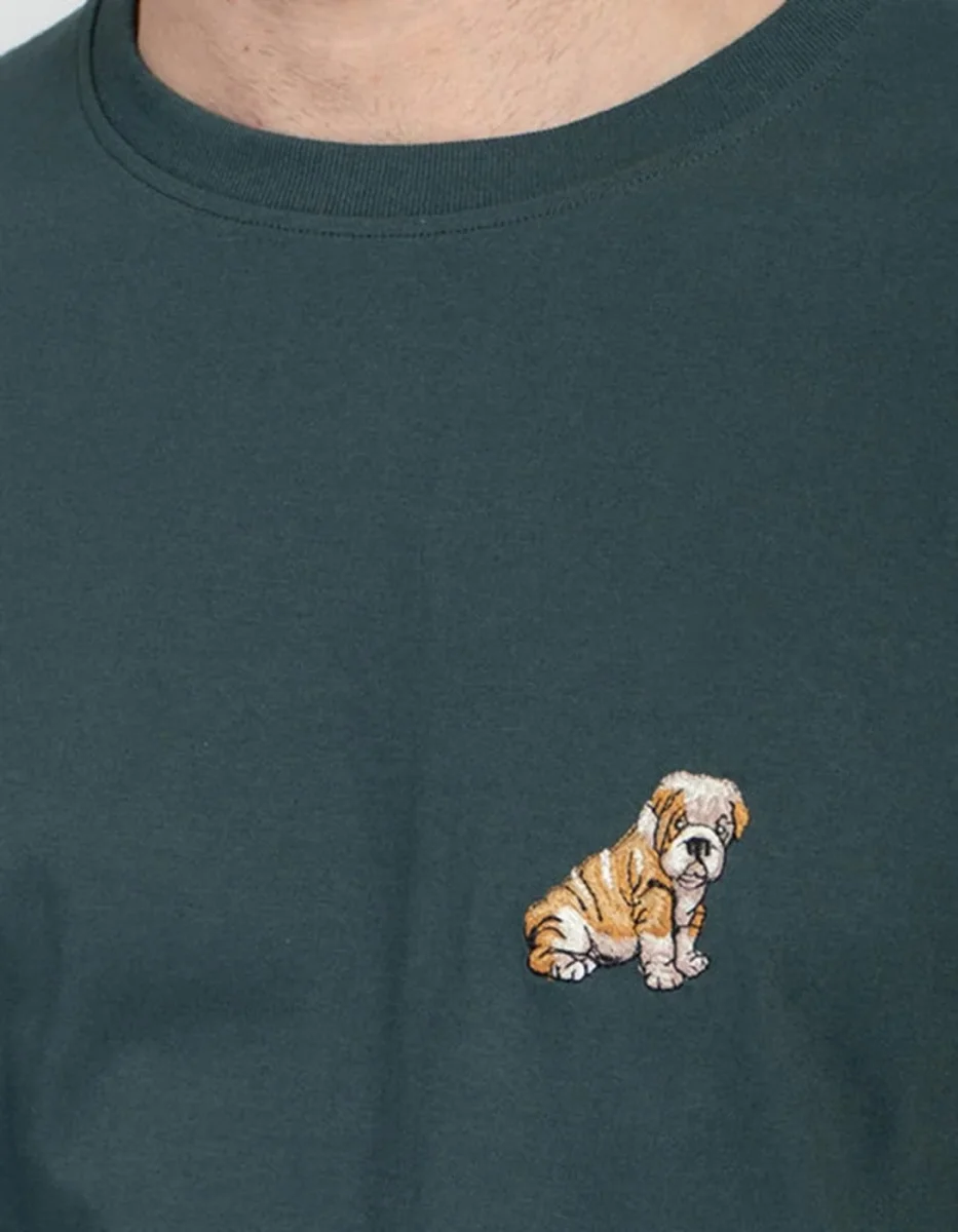 Camiseta KAOTIKO BULLDOG POSY - Green - Imagen 4