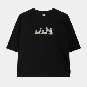 Camiseta KAOTIKO CROPPED DALMATAS - Black