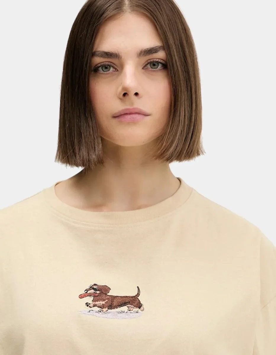 Camiseta KAOTIKO DACHSHUND - Ivory - Imagen 5