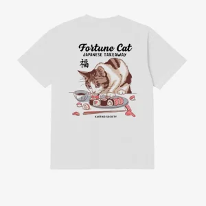 Camiseta KAOTIKO FORTUNE CAT -White