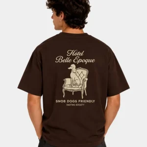 Camiseta KAOTIKO REGULAR SNOB DOG - Brown