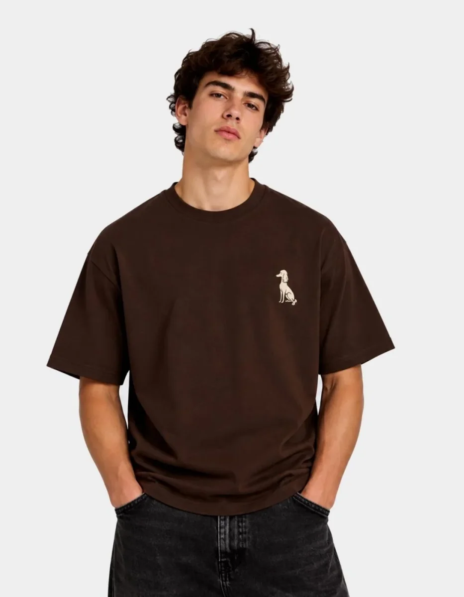 Camiseta KAOTIKO REGULAR SNOB DOG - Brown - Imagen 3