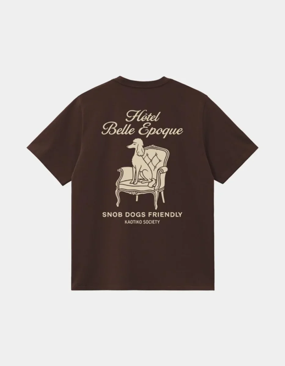 Camiseta KAOTIKO REGULAR SNOB DOG - Brown - Imagen 4