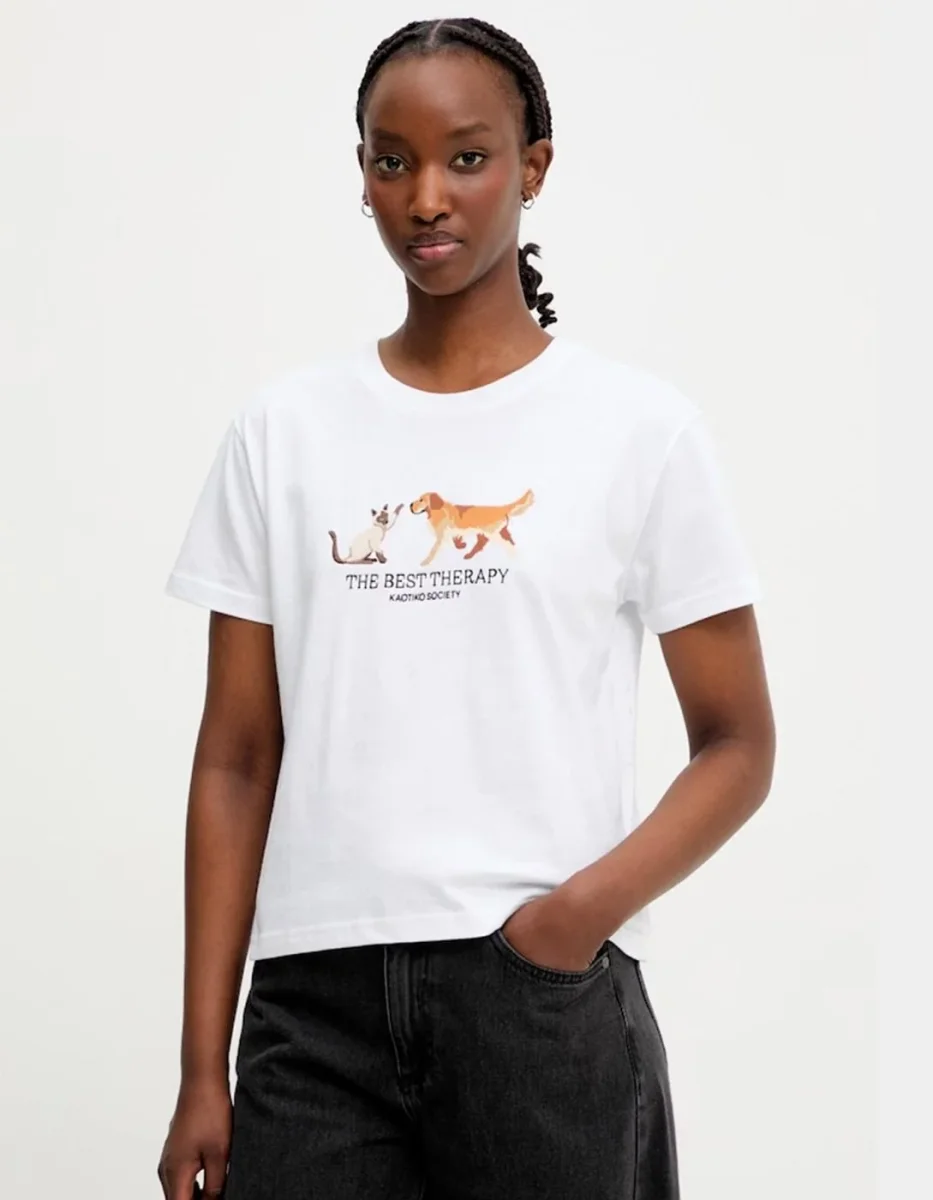 Camiseta KAOTIKO THE BEST THERAPY - White - Imagen 2