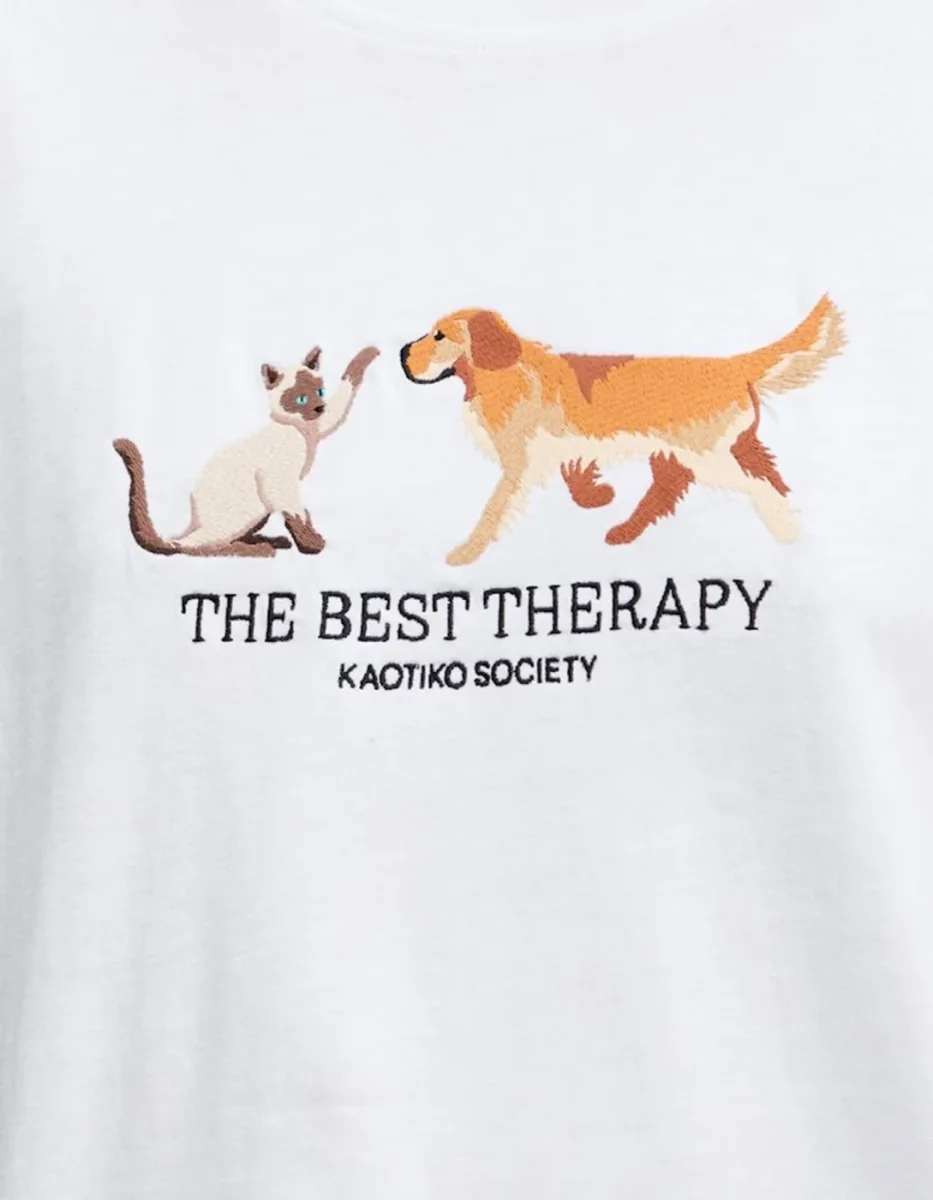 Camiseta KAOTIKO THE BEST THERAPY - White - Imagen 4