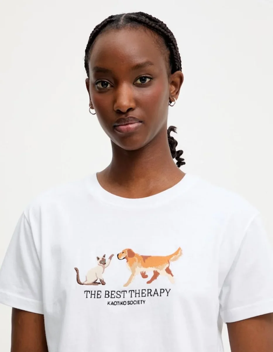 Camiseta KAOTIKO THE BEST THERAPY - White - Imagen 5