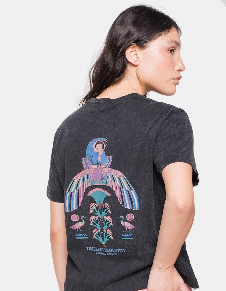 Camiseta KAOTIKO WASHED TIMELESS IMMENSITY - Black - Imagen 2