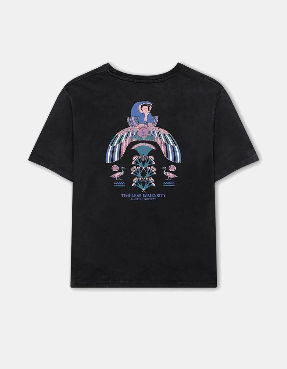 Camiseta KAOTIKO WASHED TIMELESS IMMENSITY - Black - Imagen 6