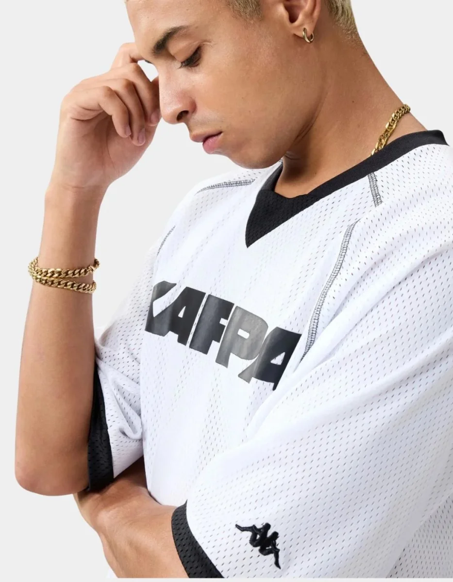Camiseta KAPPA AUTHENTIC SANSO - White/Black - Imagen 5