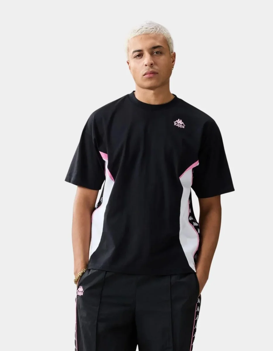 Camiseta KAPPA BANDA SKYLER - Black/Pink Prism/White - Imagen 2
