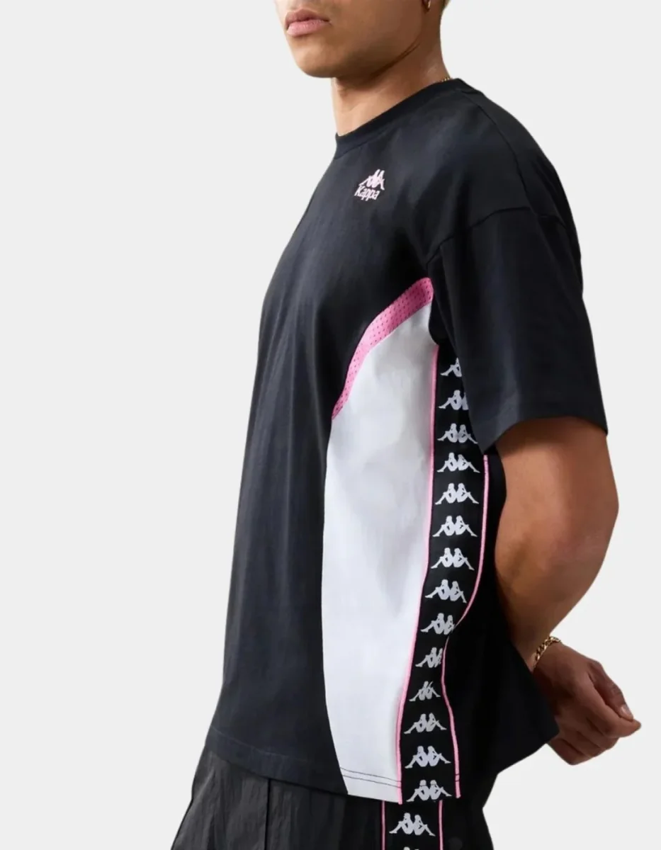 Camiseta KAPPA BANDA SKYLER - Black/Pink Prism/White - Imagen 3