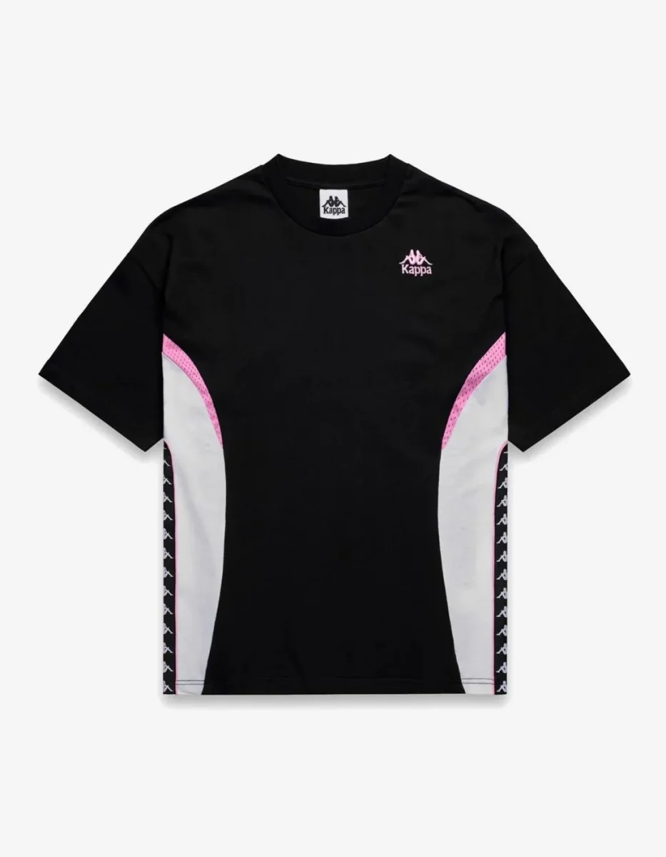 Camiseta KAPPA BANDA SKYLER - Black/Pink Prism/White - Imagen 4