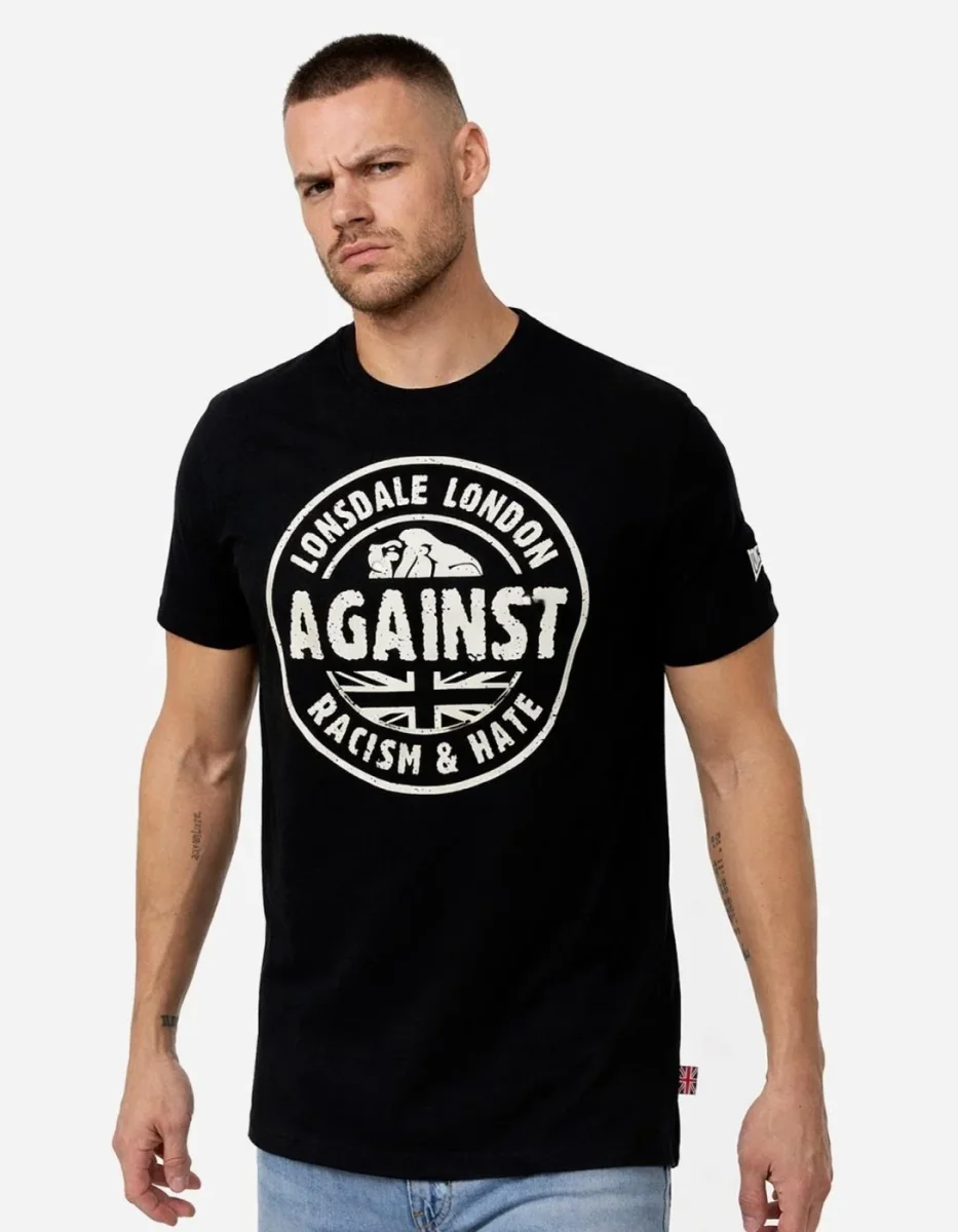 Camiseta LONSDALE AGAINST RACISM - Black