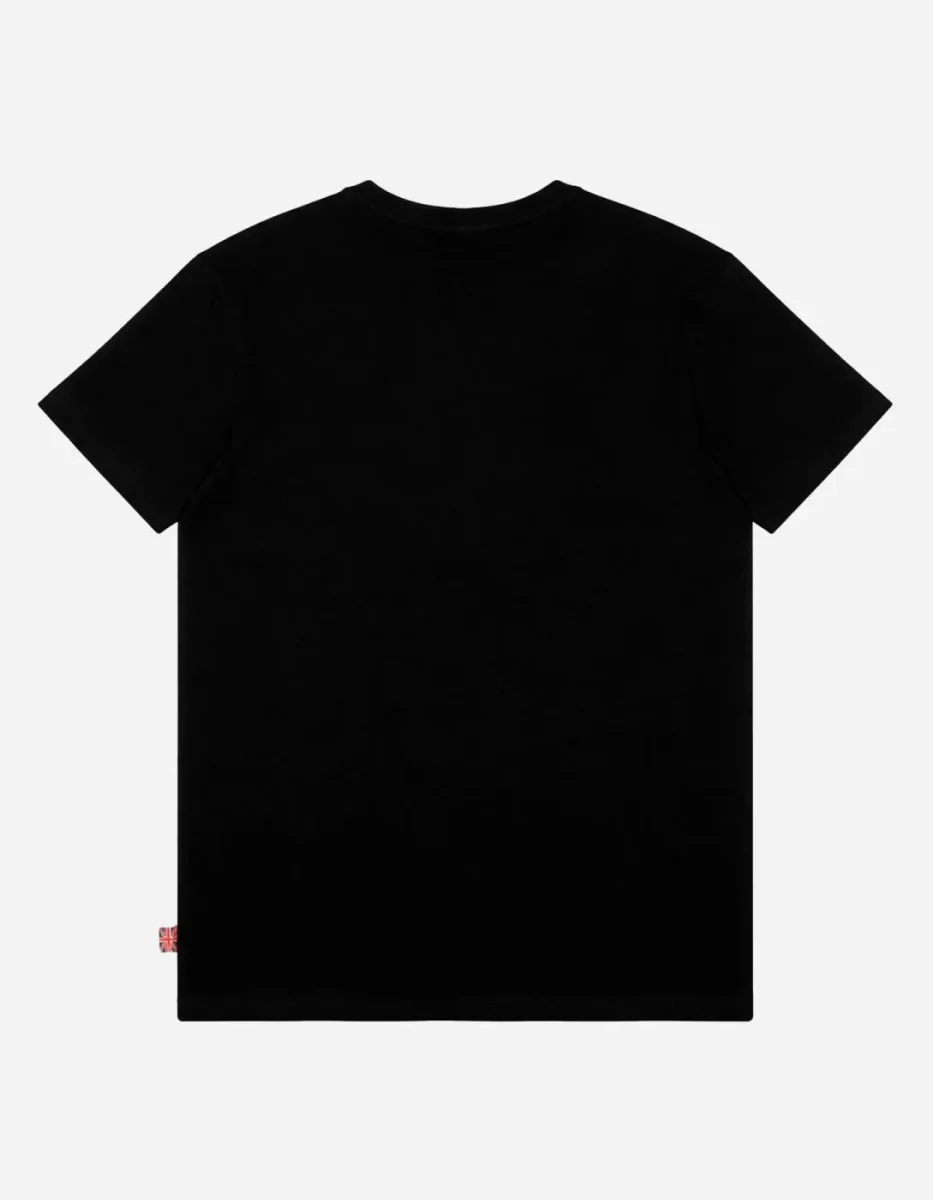 Camiseta LONSDALE AYCLIFFE - Black/Oxblood/Yellow - Imagen 8
