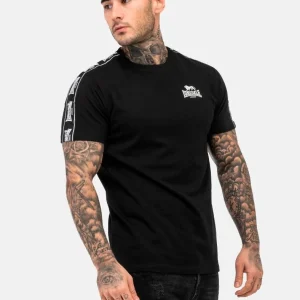 Camiseta LONSDALE BRINDISTER - Black/White