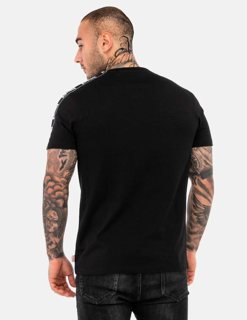 Camiseta LONSDALE BRINDISTER - Black/White - Imagen 5