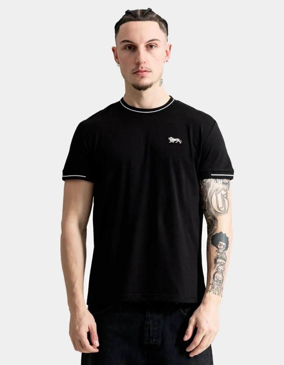 Camiseta LONSDALE CUFFLEY - Black/Ecru - Imagen 2