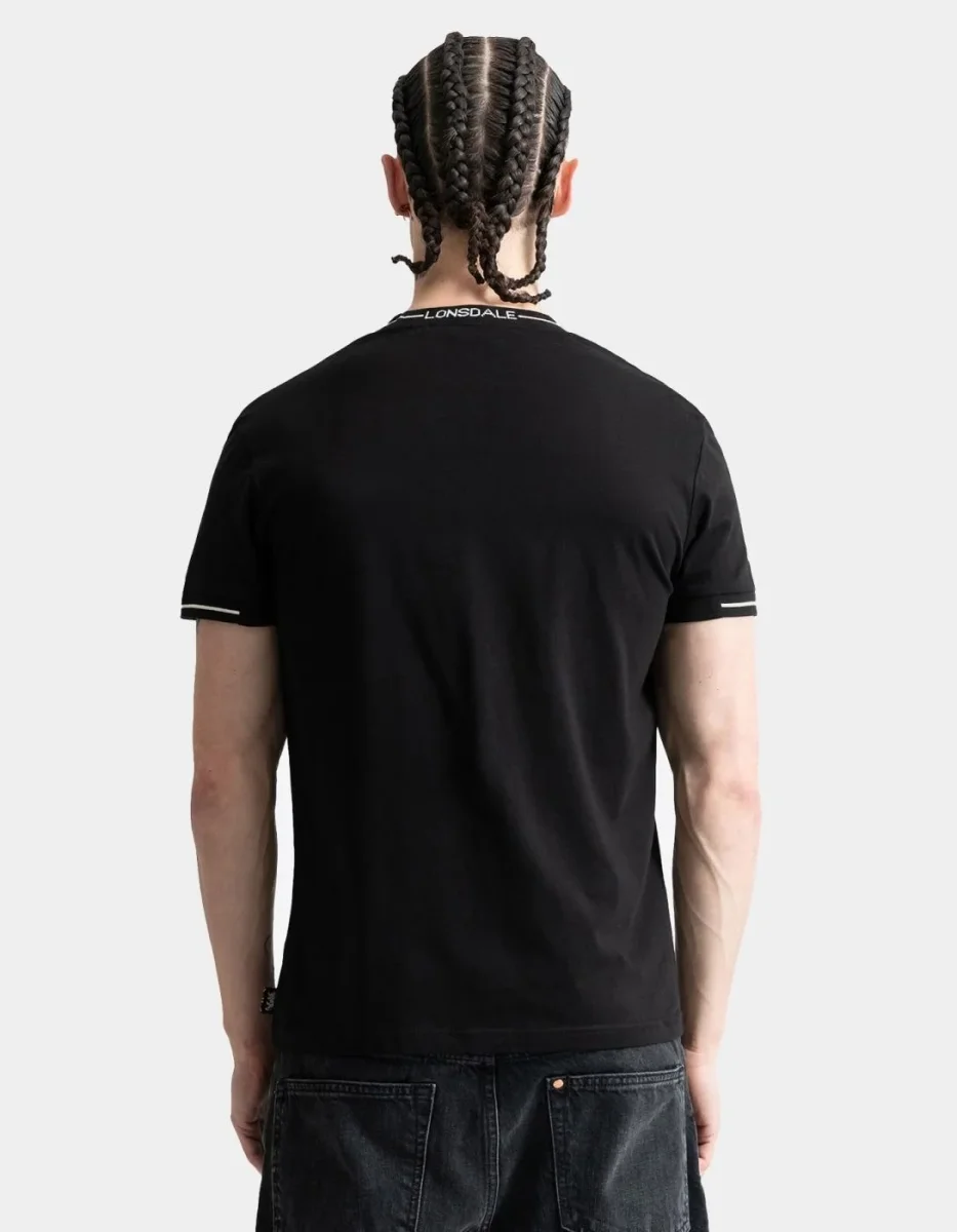 Camiseta LONSDALE CUFFLEY - Black/Ecru - Imagen 3