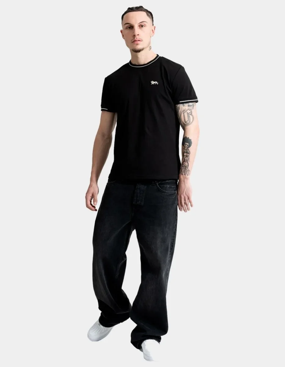 Camiseta LONSDALE CUFFLEY - Black/Ecru - Imagen 5