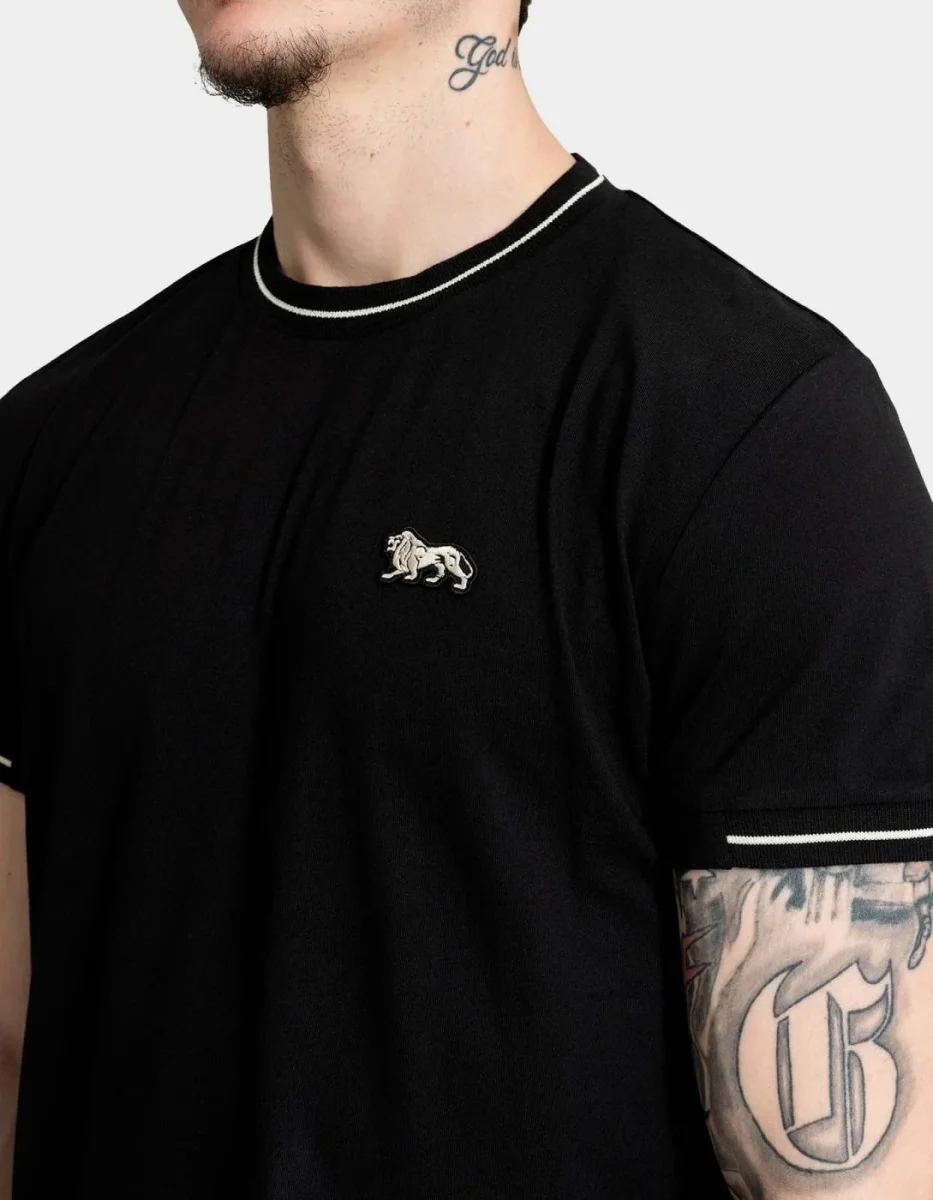 Camiseta LONSDALE CUFFLEY - Black/Ecru - Imagen 6